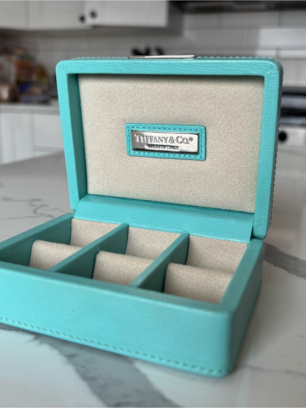 Tiffany & Co. Small Jewelry Case in Signature Blue